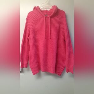 Bright pink Aerie hooded sweater - size x-small